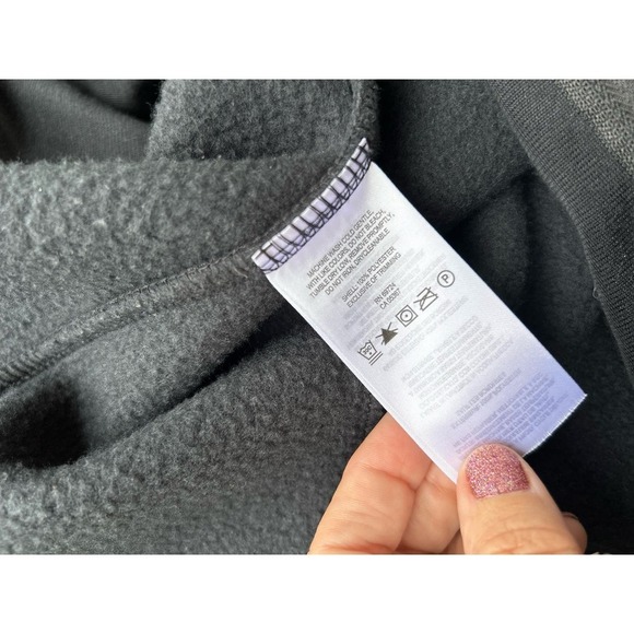 Columbia Womens Benton Spring Fleece Jacket Full Zip Pockets Charcoal Black L - Picture 8 of 9